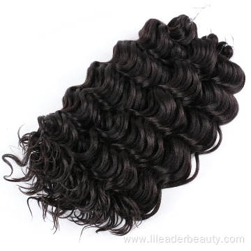 Synthetic Faux Locs Curly Ocean Wave Hair Extensions